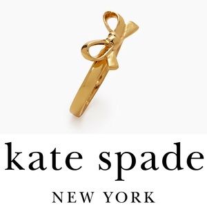 kate spade skinny mini yellow gold ring sz 6